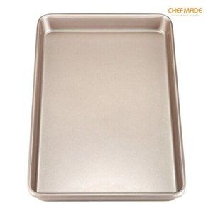 CHEFMADE 17-Inch Baking Sheet Pan, Non-Stick Carbon Steel Rimmed Cookie Sheet